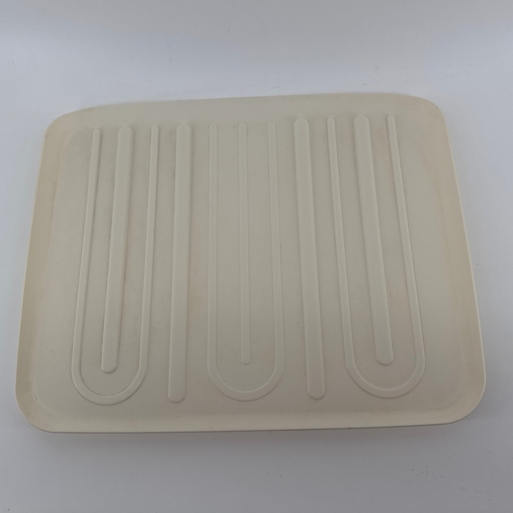 Rubbermaid Vintage Drain Board Universal Dish Drying Tray 18x14 Almond Tan 118D